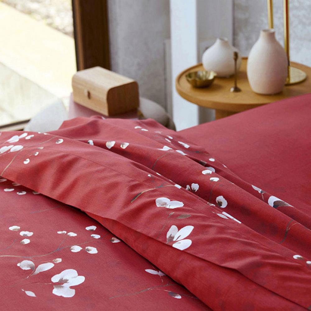 Linge de lit Minimaliste Terracotta
